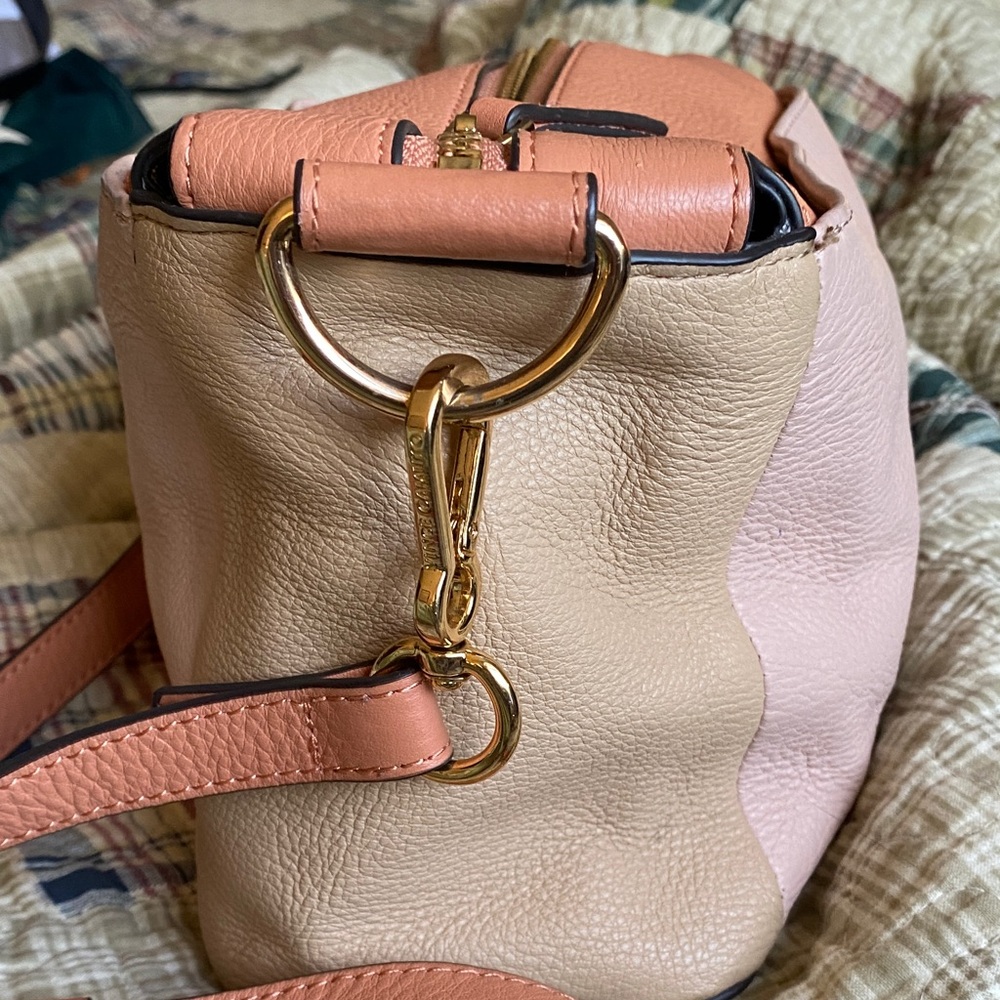 Vince Camuto Tan, Salmon and Blush Shoulder Bag